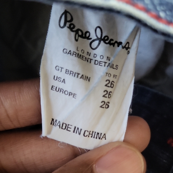 Pepe Jeans Blue Straight Leg Denim - Picture 2 of 7